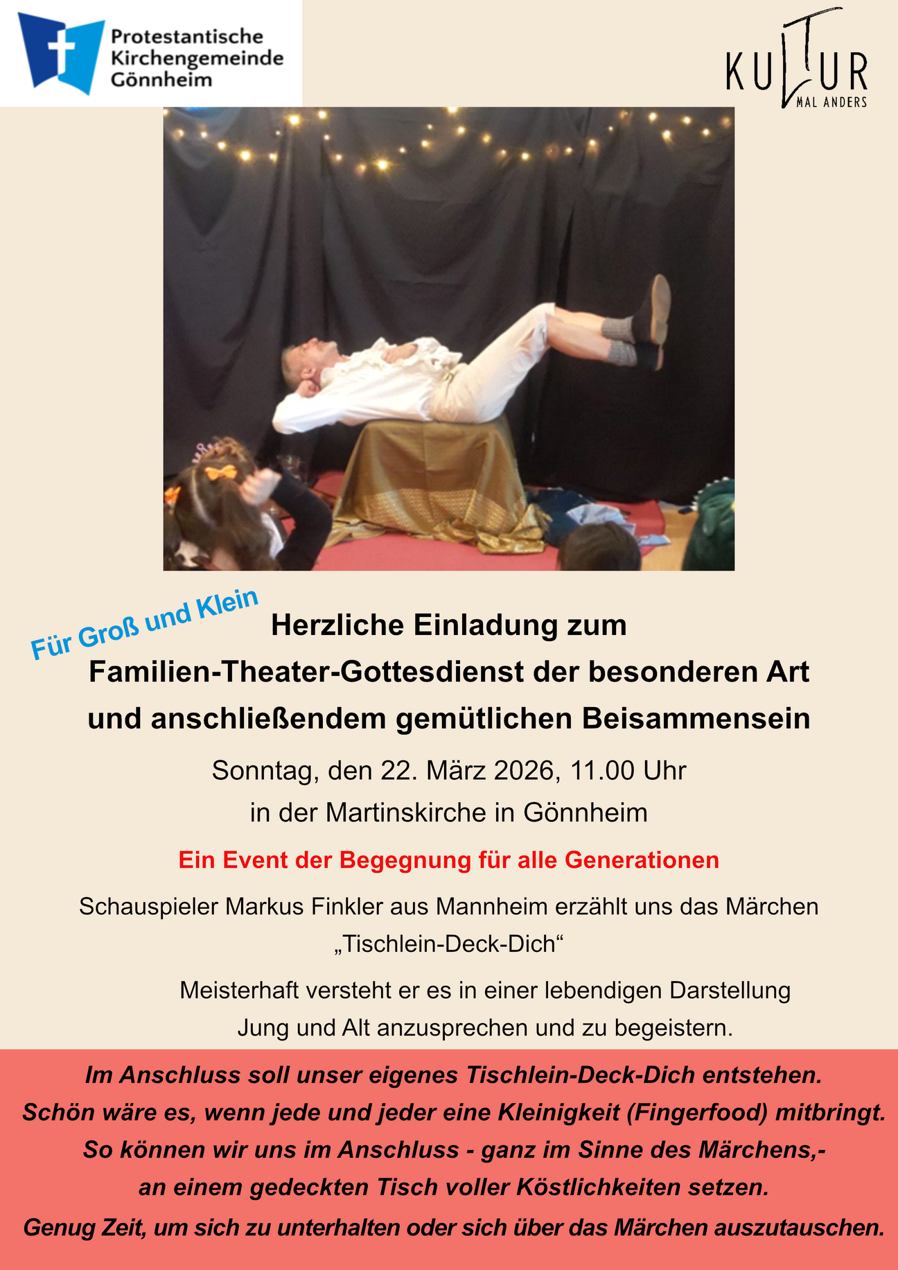 Theatergottesdienst in Gönnheim