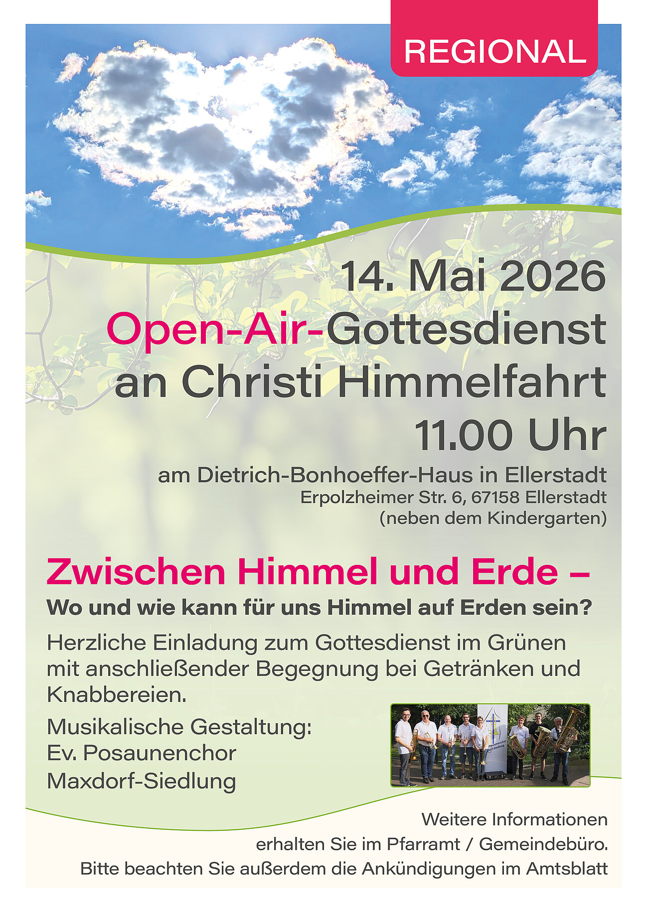 Gottesdienst an Himmelfahrt