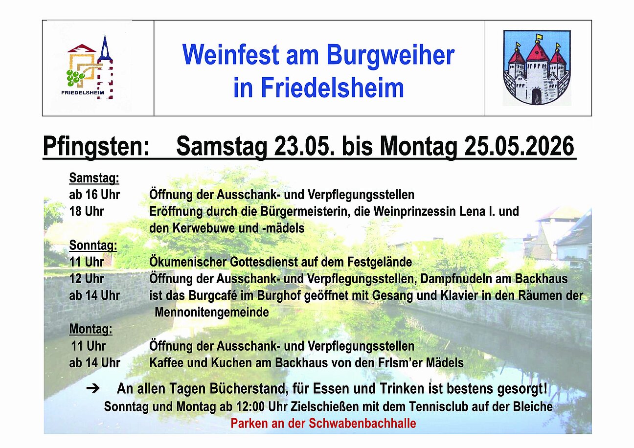 Programm Burgweiherfest 26