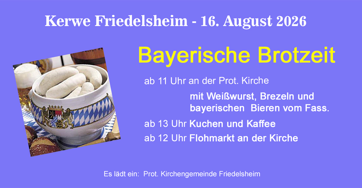 Weißwurst an Kerwesonntag